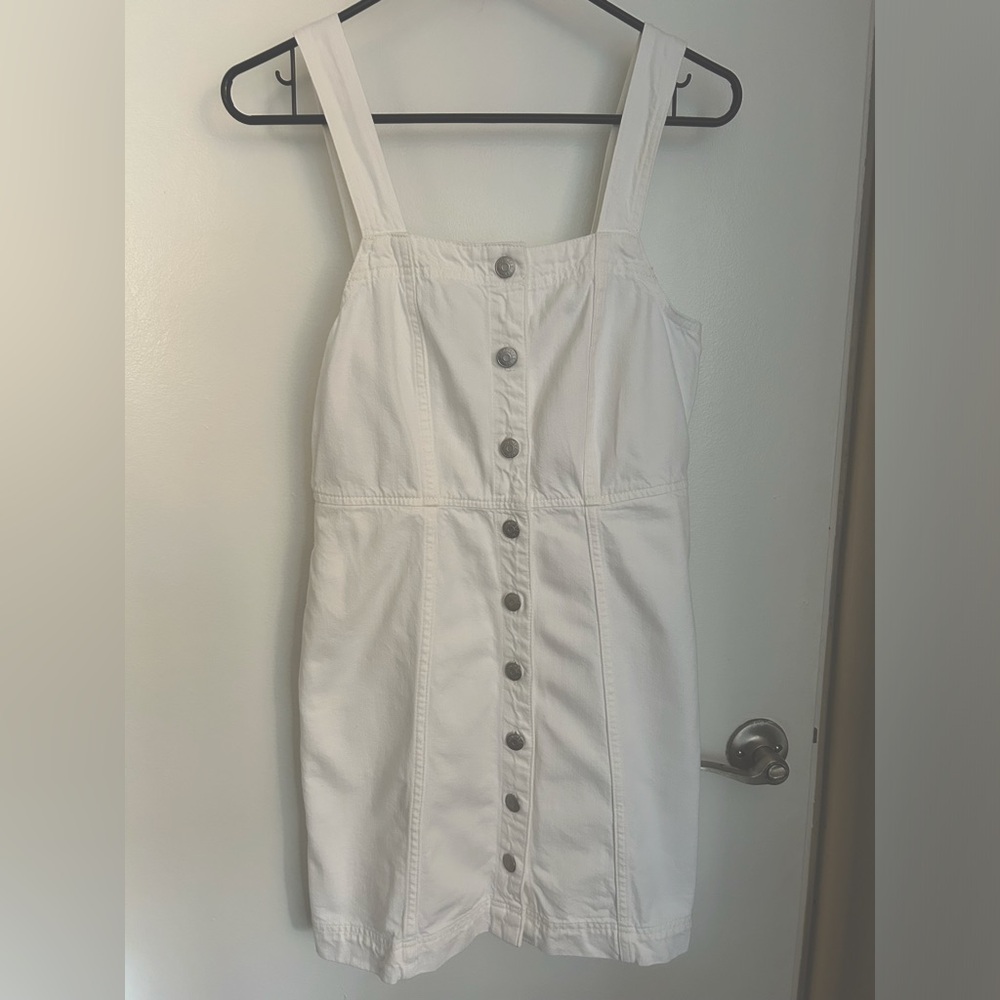 Madewell white overall dress size 2